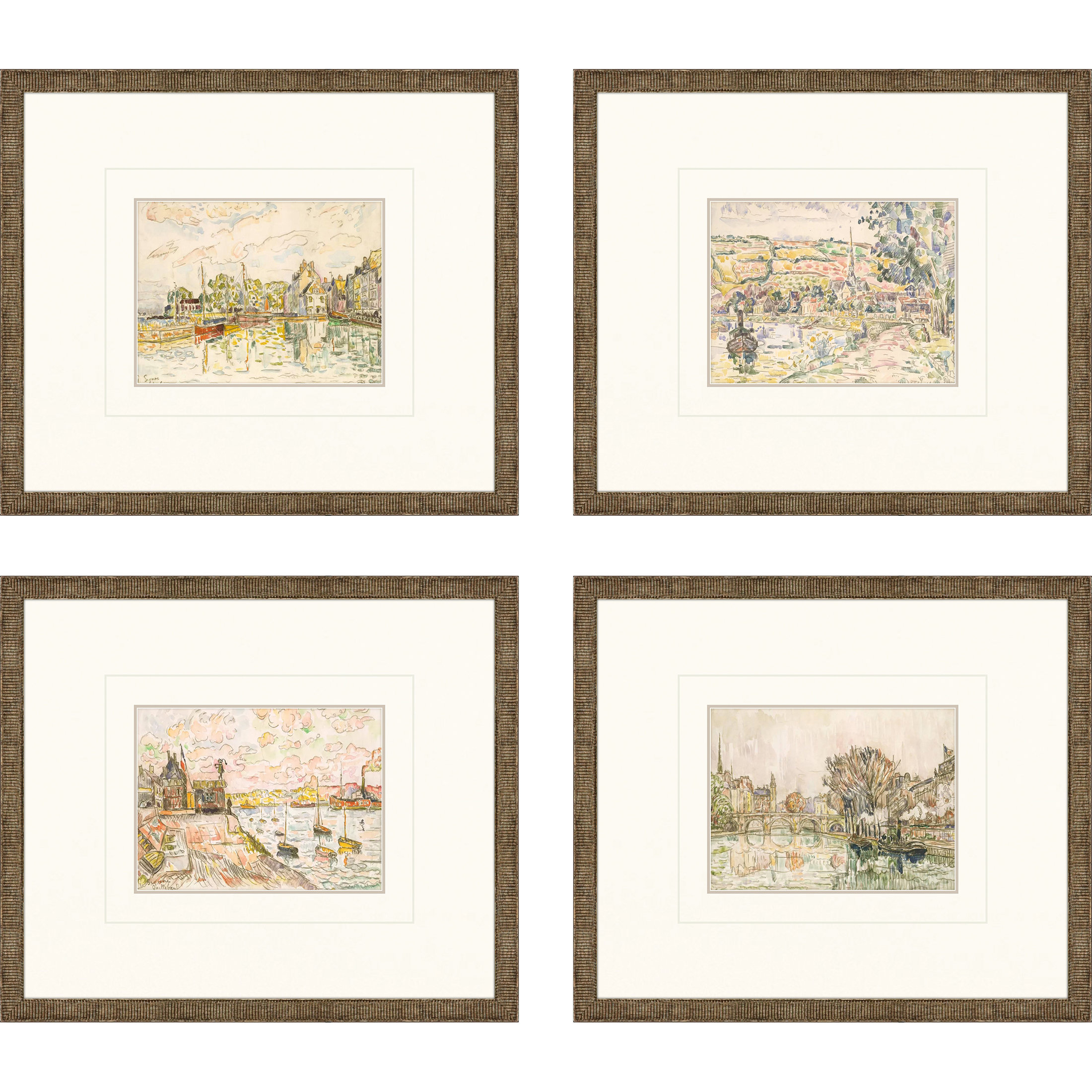 Lark Manor™ Ashonti Petite Landscapes Framed On Paper 4 Pieces Print